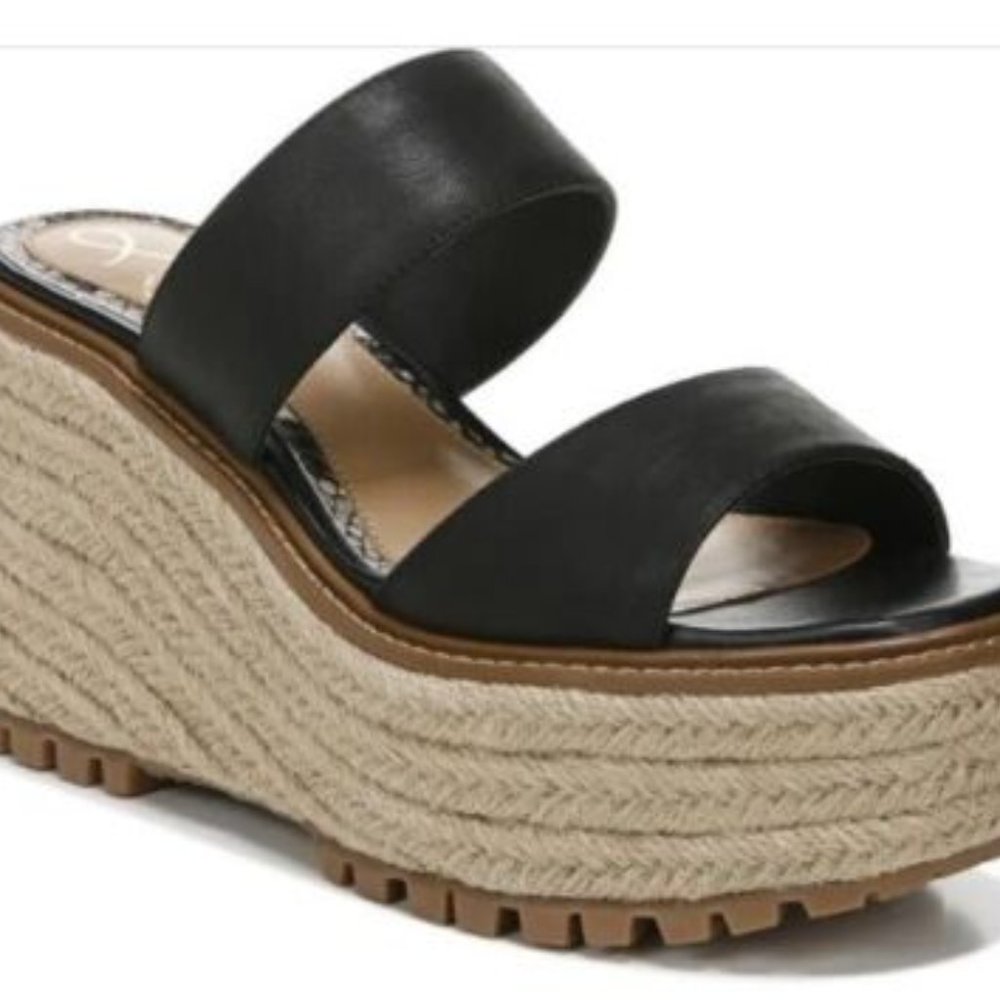 Women's Sam Edelman Luca Platform Slide Sandal - Black size 8, 8.5 and 9
